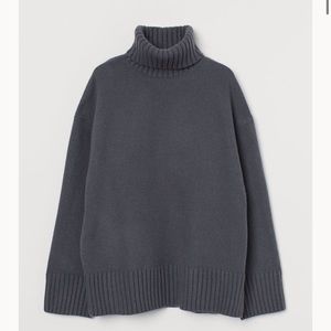 H&M Turtleneck - Blue Grey Size XL